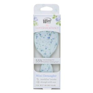 Wet Brush x LoveShackFancy Mini Detangler Hair Brush (English Ivy - Blue)